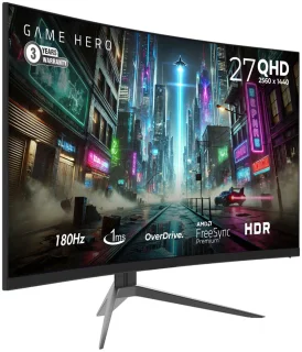 GAME HERO 27 inch QHD Curved Gaming Monitor