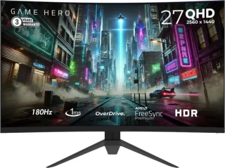 GAME HERO 27 inch QHD Curved Gaming Monitor