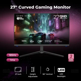 GAME HERO 27 inch QHD IPS Gaming Monitor