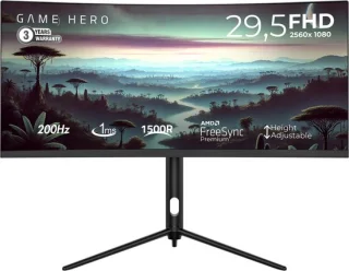 GAME HERO 29.5 inch Curved Ultrawide Gaming Monitor