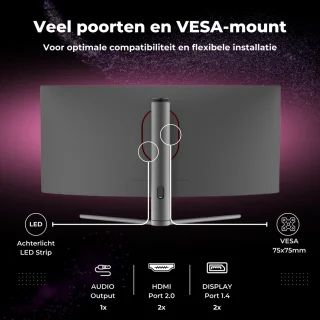 GAME HERO 34 inch QHD Curved Gaming Monitor