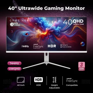 GAME HERO® 40" Ultra-Wide Quad HD Monitor