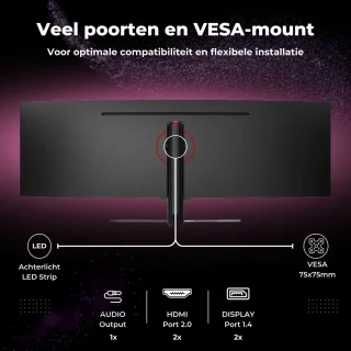 GAME HERO 49 inch UltraWide QLED Monitor 144Hz