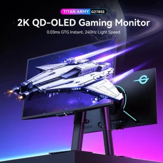 Gaming monitor 26,5 inch QD-OLED 2560x1440 QHD 240 Hz