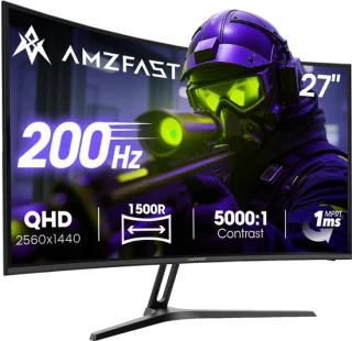 Gaming monitor 27 inch gebogen