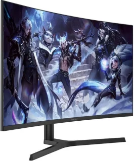 Gaming monitor 32 inch 180 Hz gebogen pivot – 2560 x 1440 QHD resolutie – VA-paneel – ingebouwde luidsprekers – voor games en multimedia