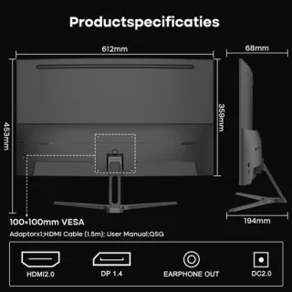 Gaming monitor curved - 27 inch