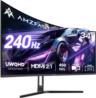 Gaming monitor curved 34 inch ultrawide