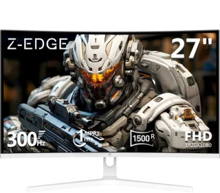 Gaming monitor gebogen wit - 27 inch 300 Hz - 1920 x 1080 resolutie - VA-paneel