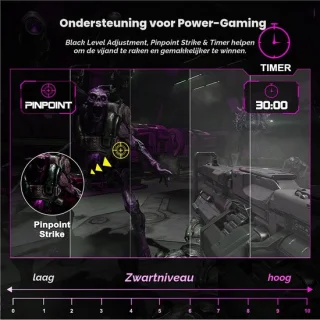 Gamingmonitor 27 inch 300 Hz FHD VA paneel mat zwart voor pc en laptop