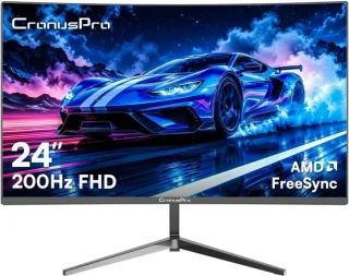 Gebogen gamingmonitor - 24 inch - zwart