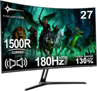Gebogen gamingmonitor 27 inch