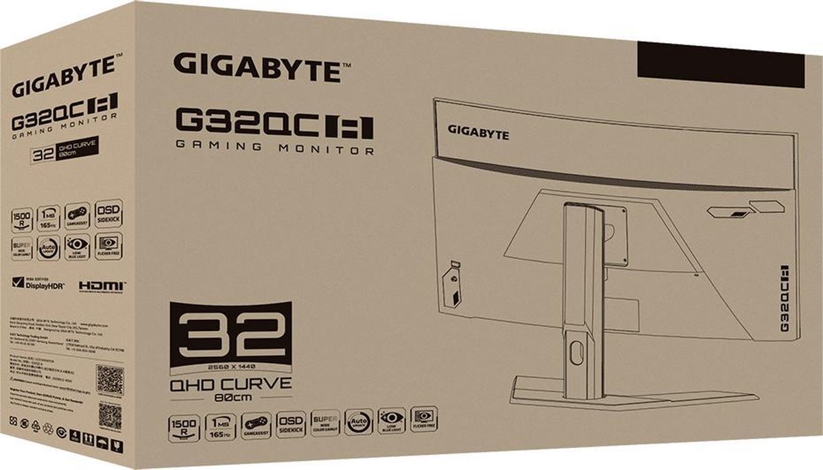 Gigabyte G32QC A 31,5" QHD Monitor