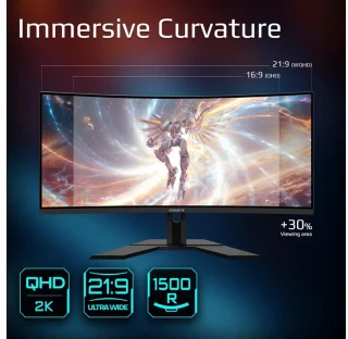 Gigabyte G34WQCP 34 inch Curved Ultrawide Gaming Monitor