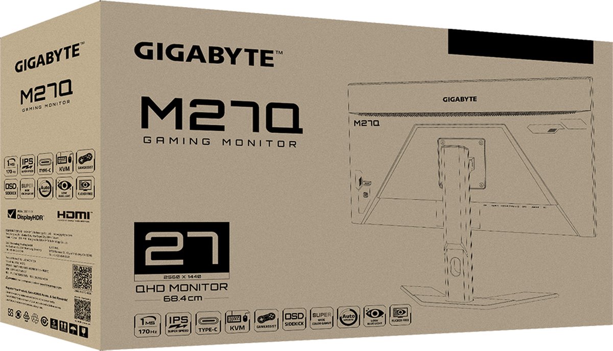 Gigabyte M27Q 27" QHD 170Hz Monitor