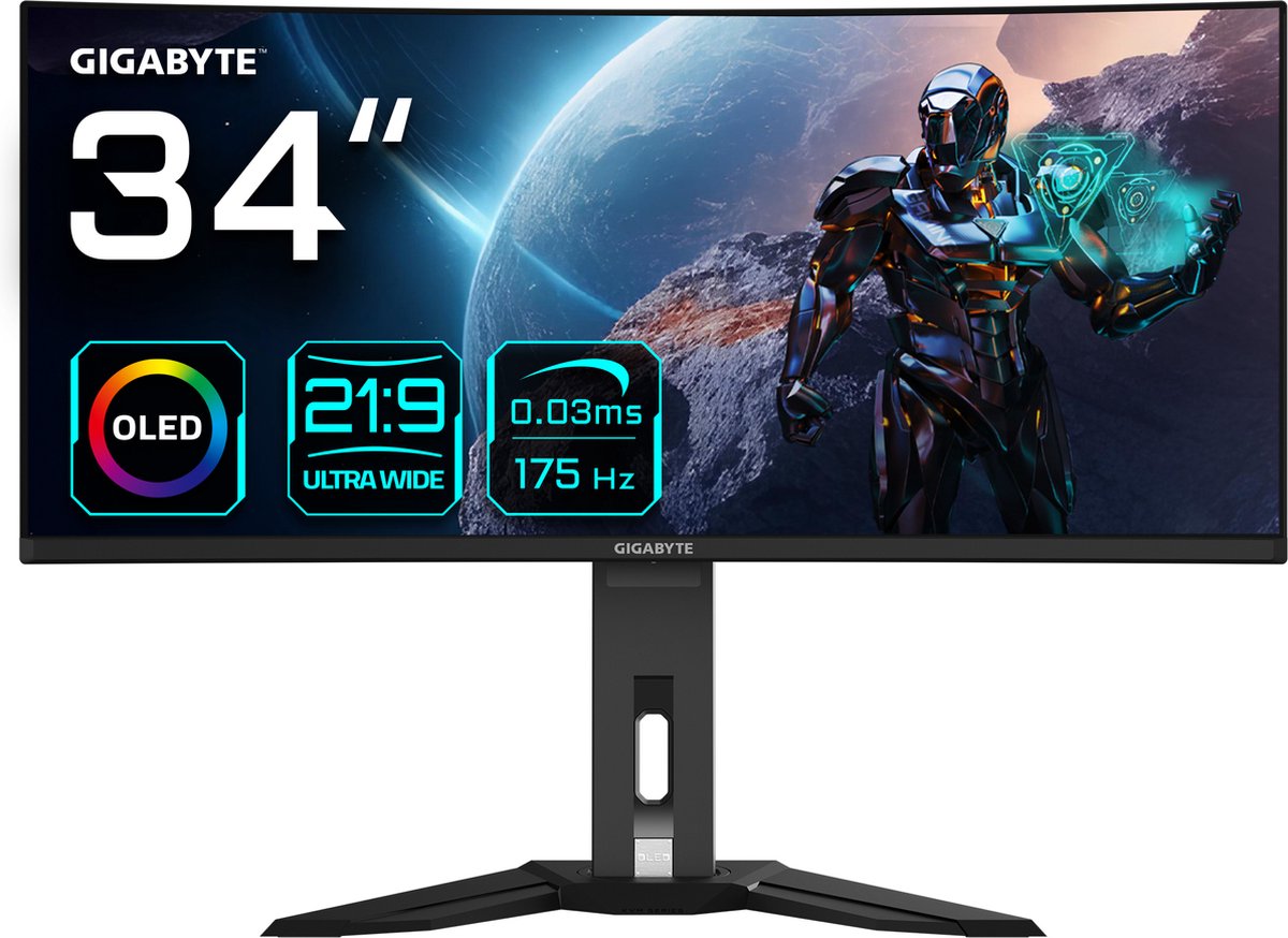 Gigabyte MO34WQC 34" Curved Ultrawide OLED Monitor