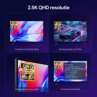 Wat vinden we goed aan de Gloovon® Draagbare Monitor 17.3 inch