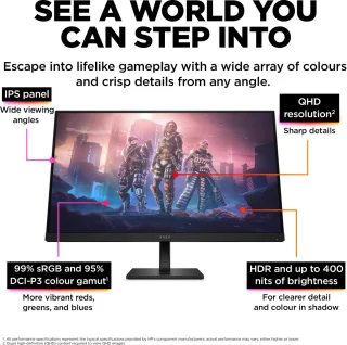 HP Omen 32Q 32 inch QHD Gaming Monitor
