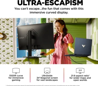 HP OMEN 34c 34-inch Monitor