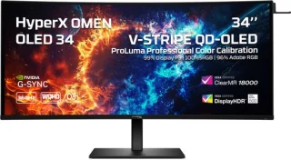 HyperX OMEN OLED 34 curved gaming monitor