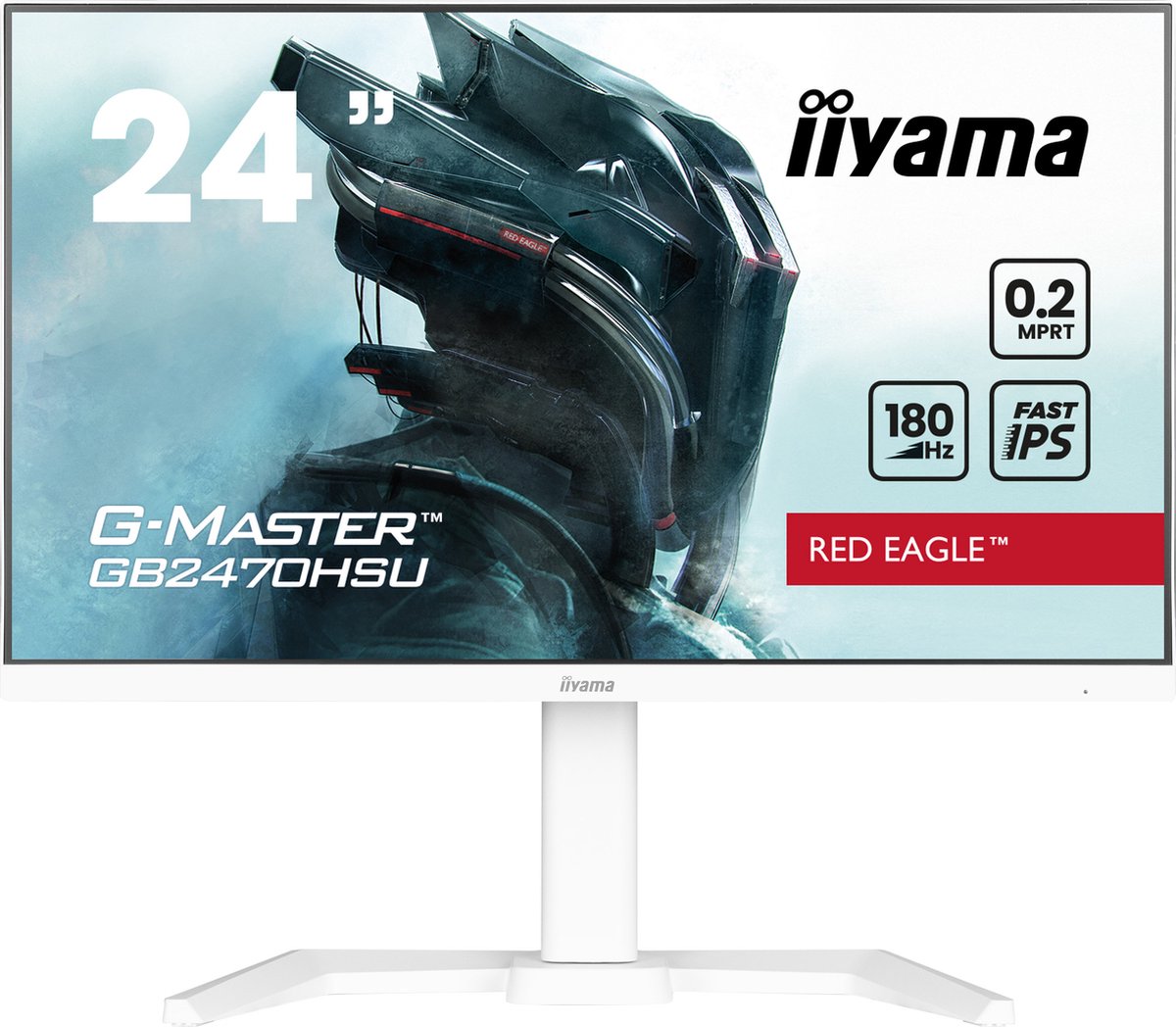 De iiyama G-Master Red Eagle GB2470HSU-W6 23.8" LED-monitor in één oogopslag