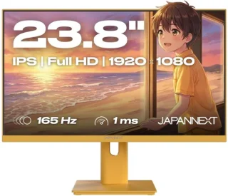 JAPANNEXT Gaming Monitor 23.8" JN-I238F165-HSP-YE Pastel Geel