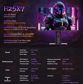 KTC H25X7 Monitor