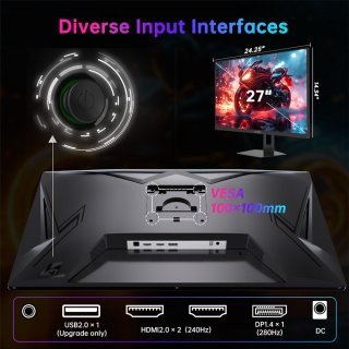 KTC H27E22P 27 inch Gaming Monitor FHD 240Hz