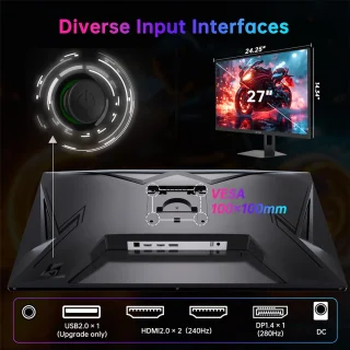 KTC H27E22P 27 inch Gaming Monitor FHD 240Hz