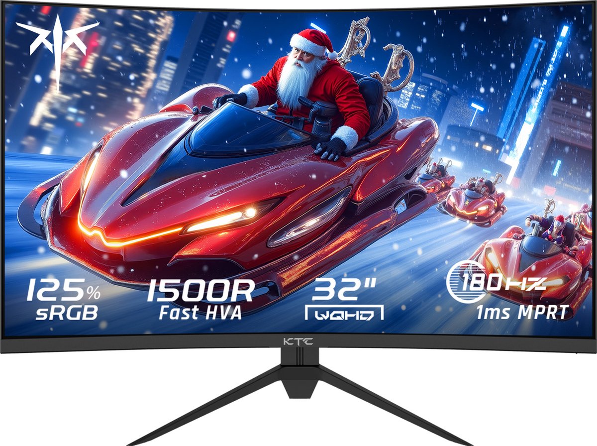 Wat vinden we goed aan de KTC H32S17 32 inch Curved Gaming Monitor QHD 180Hz