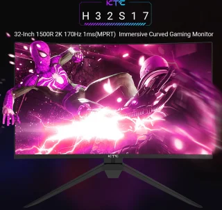 KTC H32S17 32 inch Curved Gaming Monitor QHD 180Hz