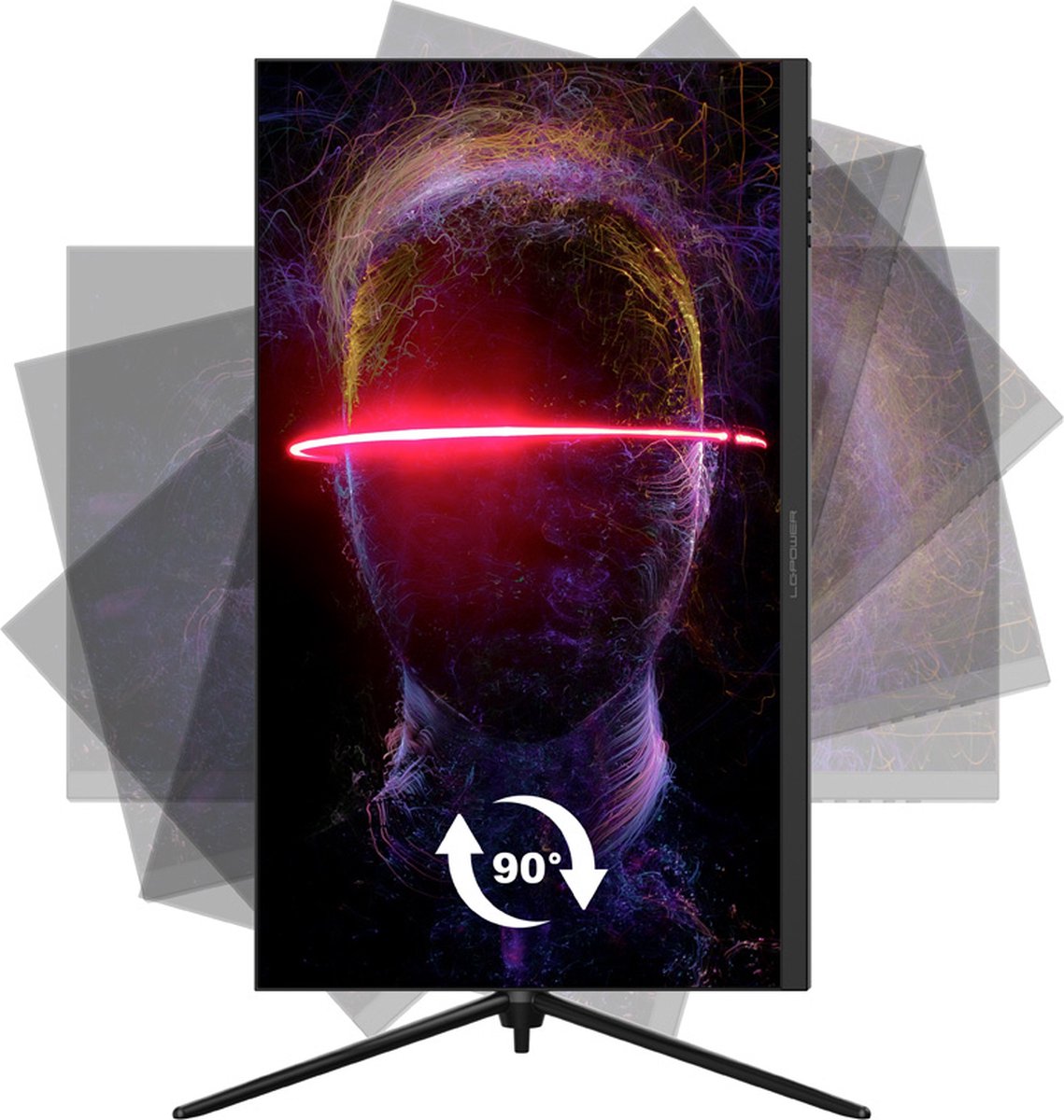 LC-Power LC-M27-4K-UHD-144-V2 27" 4K Monitor Zwart
