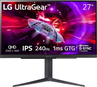 LG UltraGear 27GR83Q-B 27 inch QHD IPS Gaming Monitor