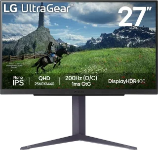 LG UltraGear 27GS85Q-B 27 inch QHD Gaming Monitor