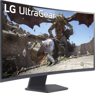 LG UltraGear 32GS60QC-B 32 inch QHD Curved Gaming Monitor