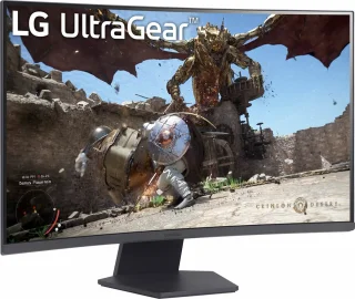 LG UltraGear 32GS60QC-B 32 inch QHD Curved Gaming Monitor