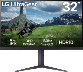 LG UltraGear 32GS85Q-B QHD 32 inch Gaming Monitor