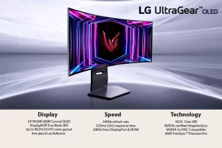 LG UltraGear 34GS95QE-B Ultrawide Gaming Monitor 34 inch