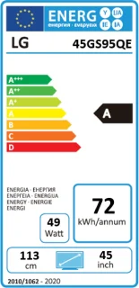 LG UltraGear 45GS95QE-B 45 inch 4K Curved Gaming Monitor