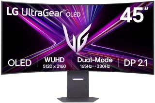LG UltraGear 45GX950A 45" OLED Curved Gaming Monitor