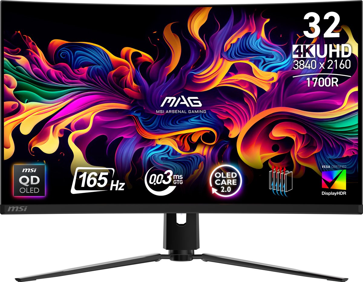 MSI MAG 321CUP QD-OLED 31.5" Curved Gaming Monitor