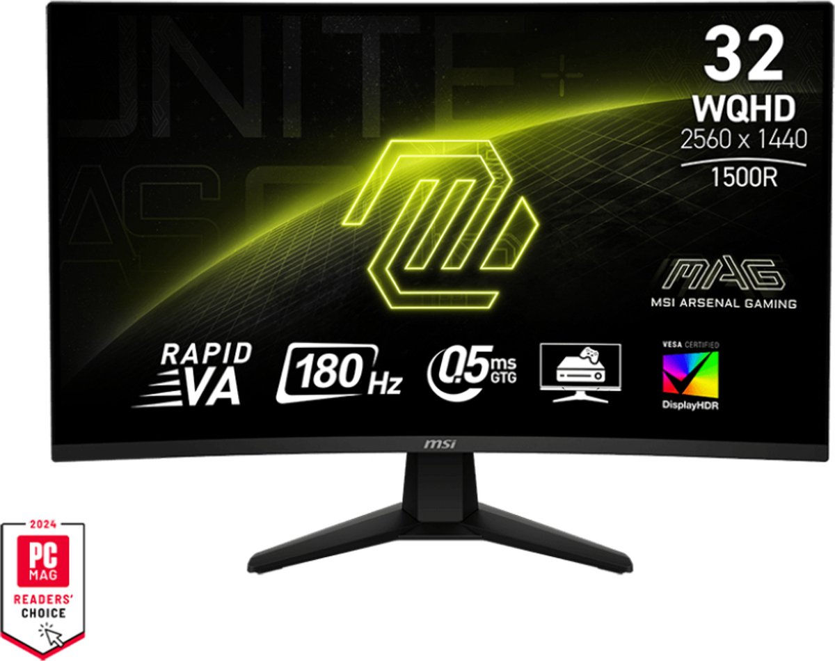 De MSI MAG 32CQ6F 32 inch Curved Gaming Monitor in één oogopslag