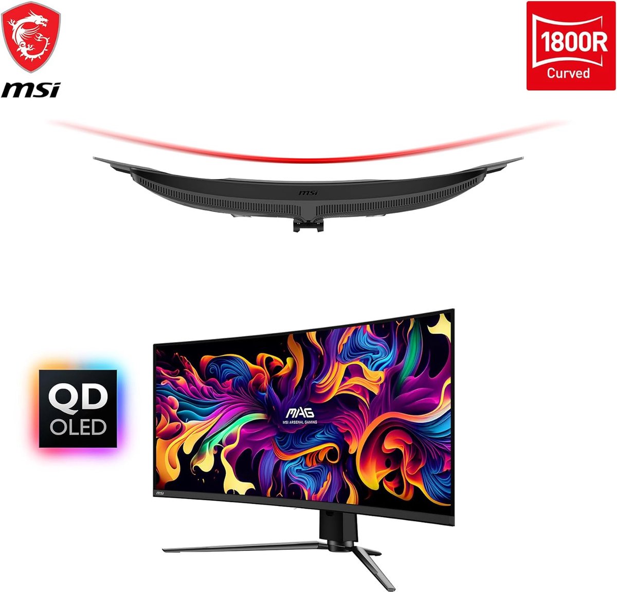 MSI MAG 341CQP QD-OLED 34" UWQHD Gaming Monitor