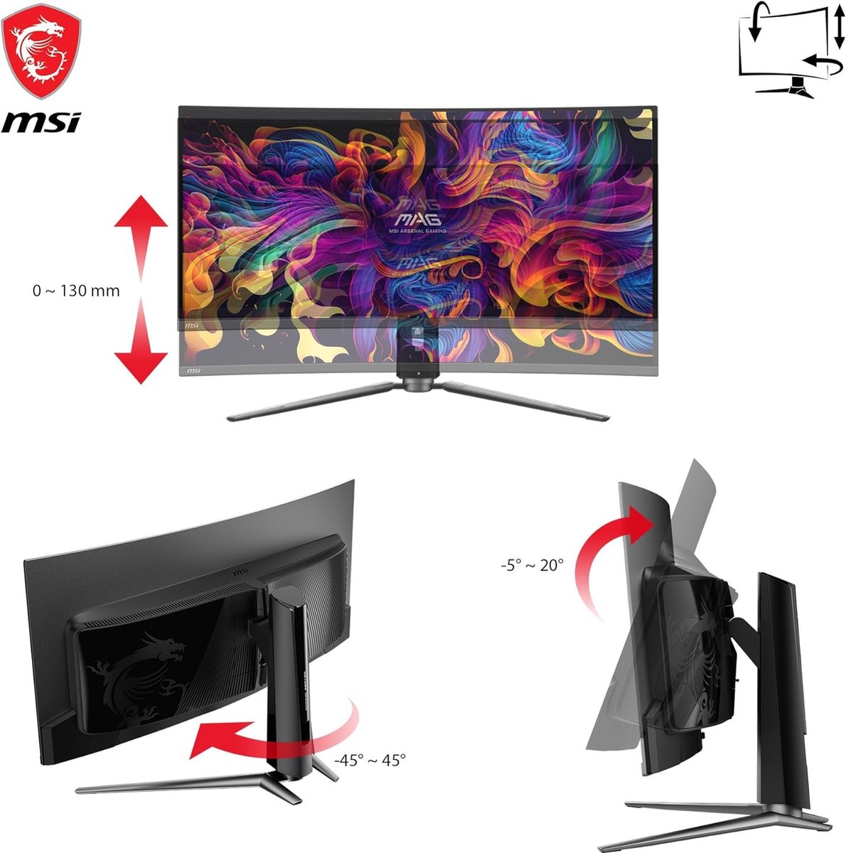 MSI MAG 341CQP QD-OLED 34" UWQHD Gaming Monitor