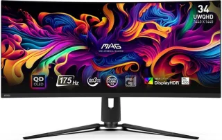 MSI MAG 341CQP QD-OLED 34" UWQHD Gaming Monitor