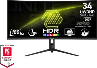 MSI MAG 342CQR E2 34" UltraWide QHD Curved Monitor