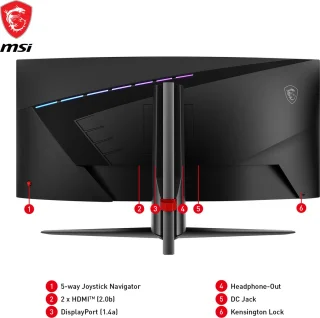 MSI MAG 345CQRDE 34" UltraWide QHD monitor zwart