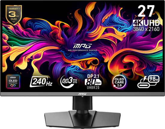 MSI MPG 272URX QD-OLED 27" 4K UHD Gaming Monitor