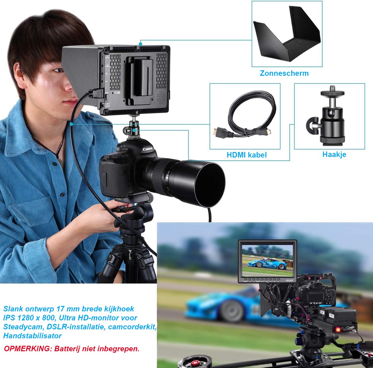 Neewer F100 7 Inch Camera Field Monitor