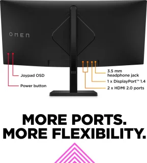 OMEN by HP 34c 34 inch WQHD Curved Gaming Monitor